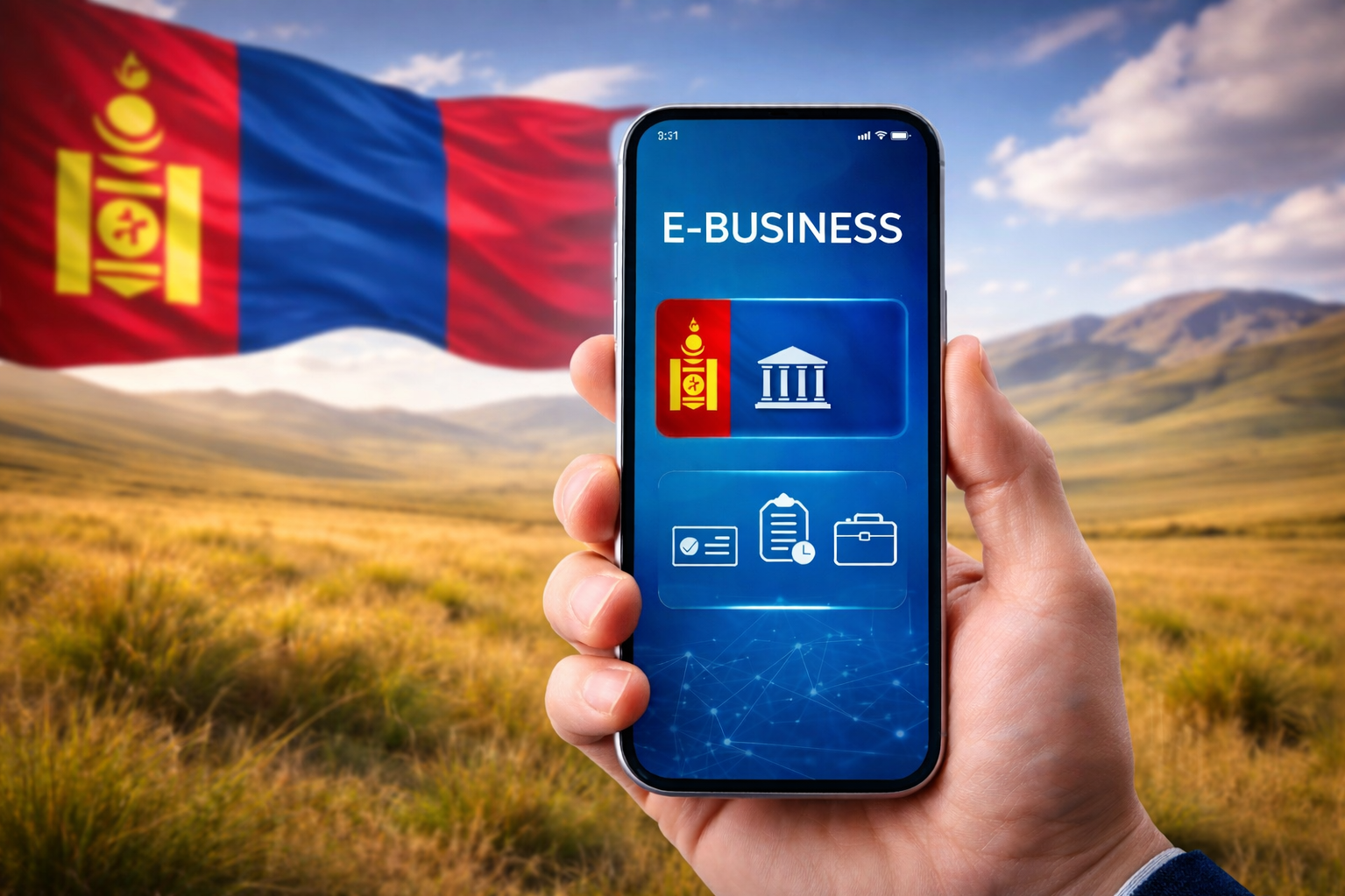 В Монголии запустили мобильное приложение E-Business для ускорения цифровых госуслуг