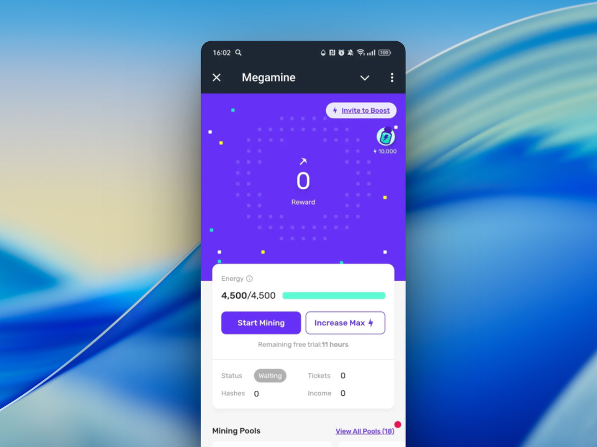 Megamine — Telegram‑кликер