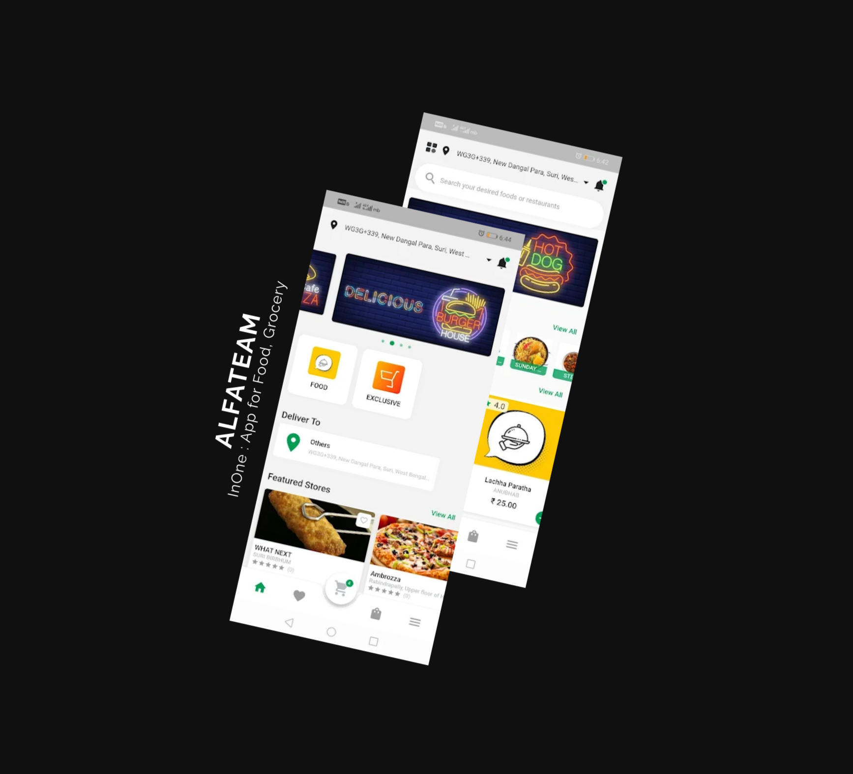 InOne: App for Food, Grocery
